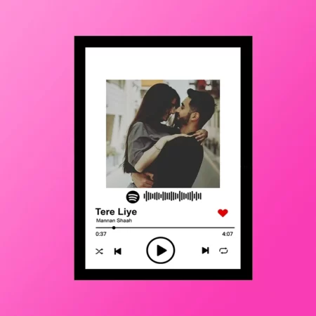 Couple photo Frame with music name